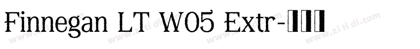 Finnegan LT W05 Extr字体转换